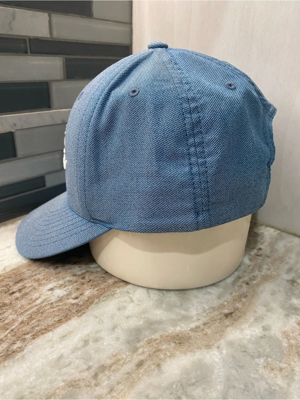 TravisMathew Blue Heather Bay Islands Snapback Hat